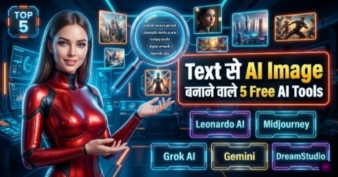 Text से AI Image 5 Free AI Tools